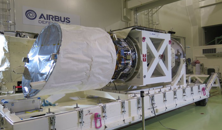  Aladin – the Doppler wind lidar to be carried on the Aeolus satellite (Aeolus is named after a mythical Greek figure who was appointed ‘keeper of the winds’ by the Gods). Image: Airbus Defence and Space