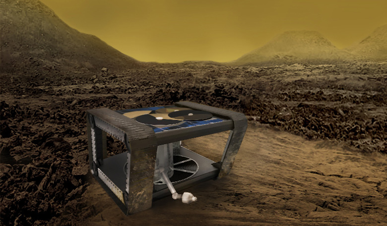 AREE; a clockwork rover inspired by mechanical computers. A JPL team is studying how this kind of rover could explore extreme environments, like the surface of Venus. Image Credit: NASA/JPL-Caltech