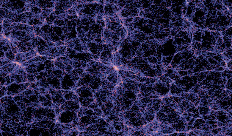 Simulation of the cosmic web.