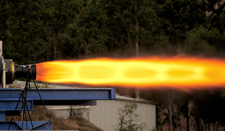 Gilmour Space Technologies rocket fire test