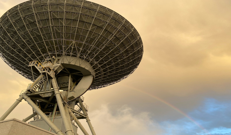 Goonhilly Earth Station Ltd. deep space antenna, GHY-6. Image: Brian Mader