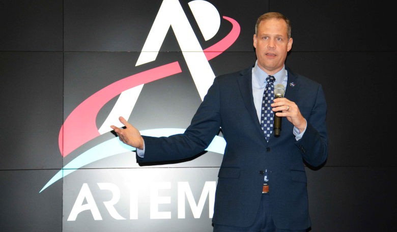 NASA chief Jim Bridenstine. Image: Clive Simpson