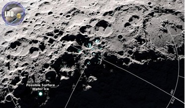 lunar water cycle, Lyman Alpha Mapping Project (LAMP) instrument, NASA's Lunar Reconnaissance Orbiter (LRO), solar wind, water molecules