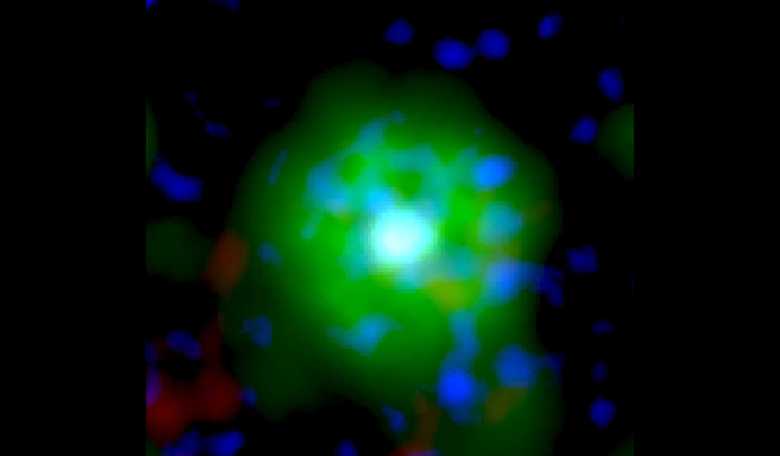 This image shows a new type of star that has never been seen before in X-ray light. This strange star formed after two white dwarfs collided and merged. Image: ESA/XMM-Newton, L. Oskinova/Univ. Potsdam