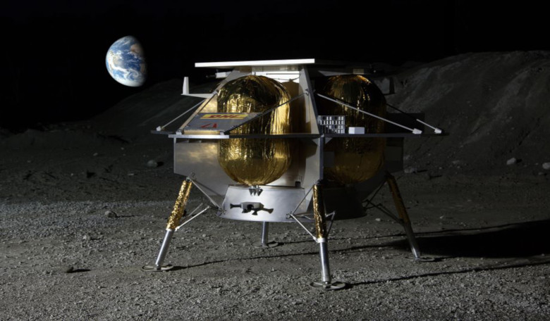 Astrobotic’s Peregrine lunar lander is set to land on the Moon in 2021 with as many as 14 payloads - one of which will be from Spacebit. Image: Astrobiotic