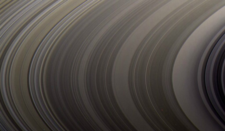 A close-up of Saturn's rings taken by Cassini. Image: NASA/JPL