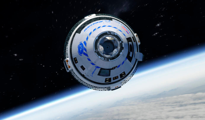 An artist's illustration of Boeing's CST-100 Starliner spacecraft in orbit. Image: Boeing