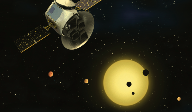 Schematic of the Transiting Exoplanet Survey Satellite (TESS). Image: NASA