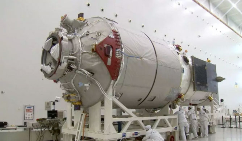 China's first cargo spacecraft, Tianzhou-1, getting prepared ready to launch. The nation is currently working on another experimental spacecraft which will be used for deep-space exploration. Image: CMSA