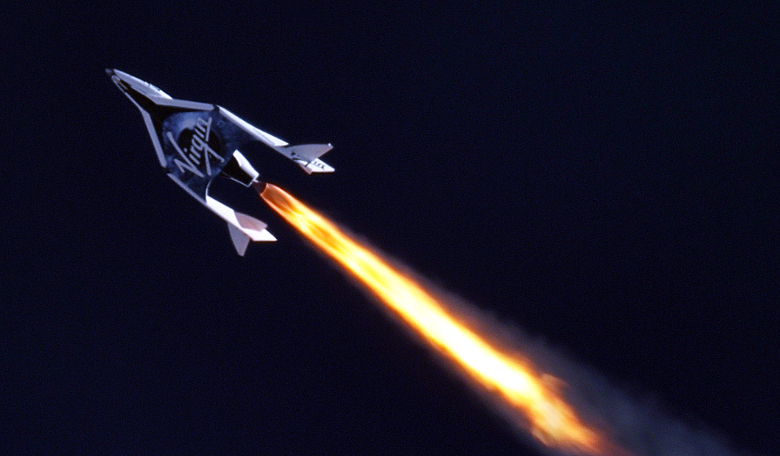 Virgin Galactic's first SpaceShipTwo during its first supersonic powered flight. Image: MarsScientific.com/Virgin Galactic