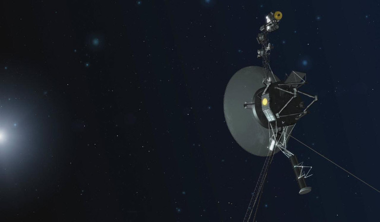 An artists impression of Voyager 1 on its mission to interstellar space and beyond. Image: NASA