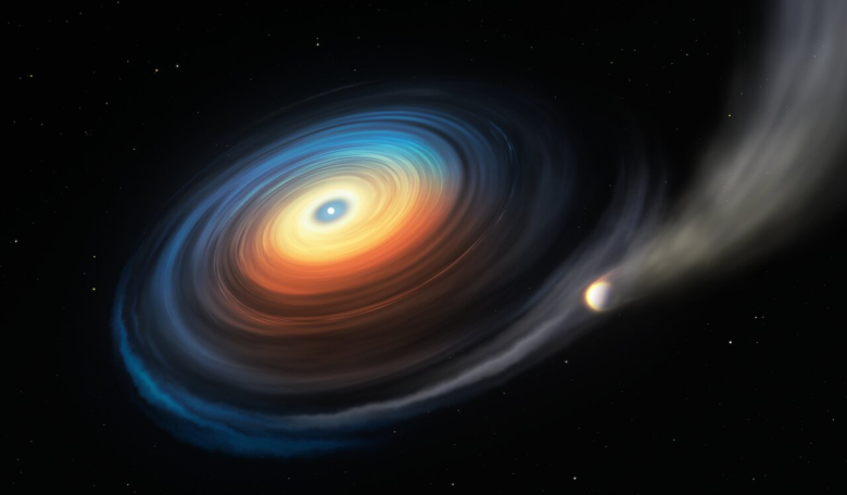 Artist’s impression of the WDJ0914+1914 system. Image: ESO