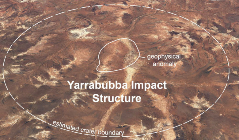 Yarrabubba is located about 600 kilometres north-east of the city of Perth, Australia. Image: Curtin University