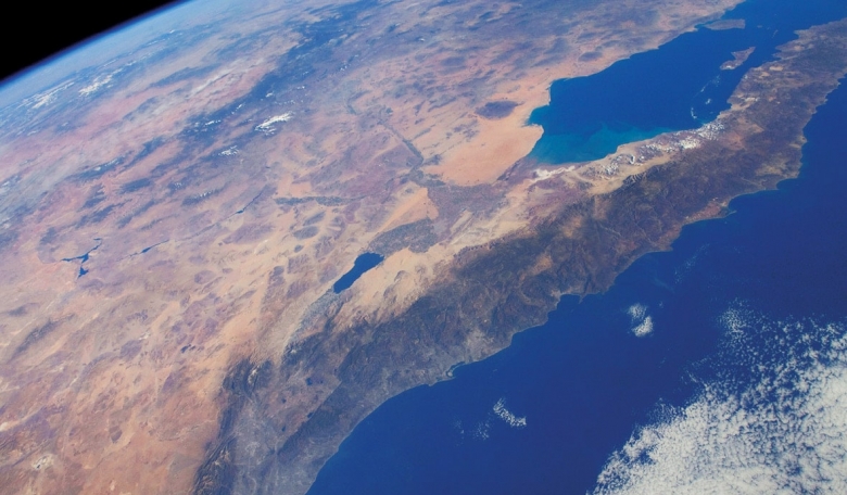 Parts of Mexico and the US photographed from the International Space Station.