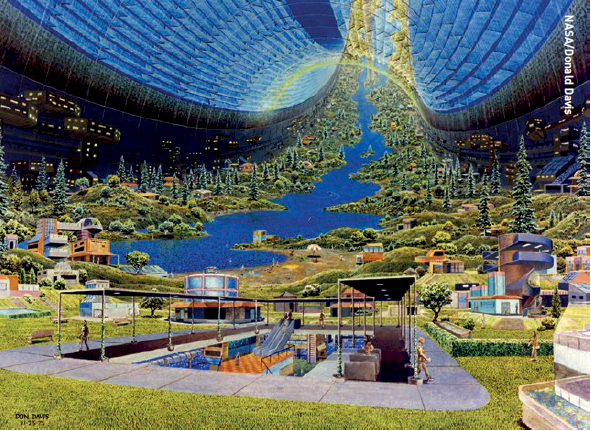 The Stanford Torus a space station design from the 1975 NASA