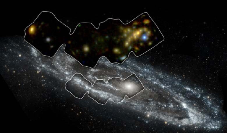 Galaxy in high-energy X-rays. Image credit:
NASA/JPL-Caltech/GSFC