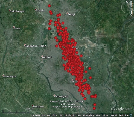 Participants in the rehearsal exercise for hypothetical asteroid 2015 PDC had to deal with a 20km-long object destined to hit Dhaka, the capital of Bangladesh.